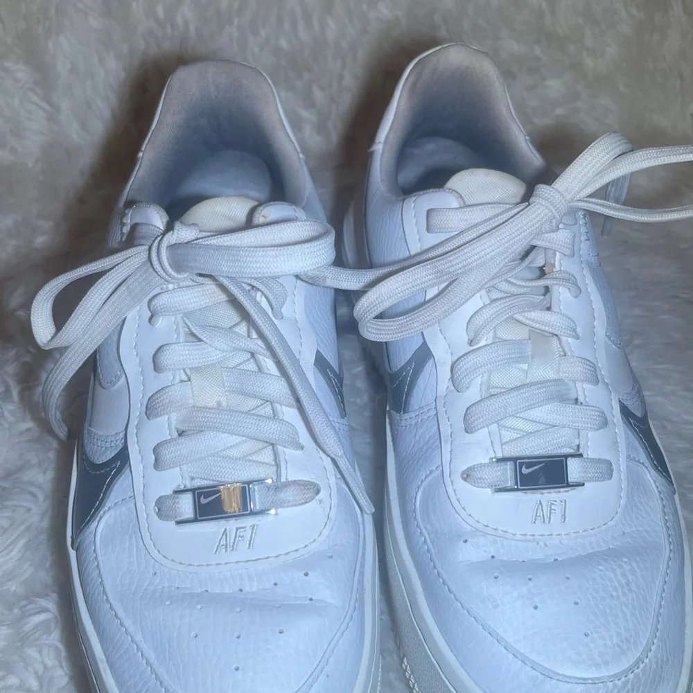 Nike Air Force women’s  White and Gray Sneakers size 6.5